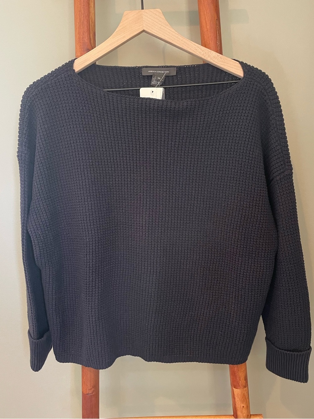 French Connection Mozart Waffle Pullover